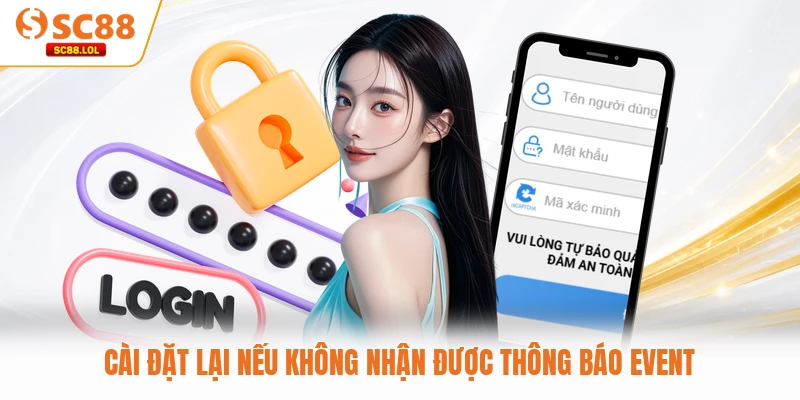 Đăng Nhập SC88 Cài đặt lại nếu không nhận được thông báo event
