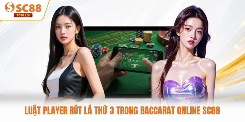 Baccarat Online SC88 Và Những Điểm Thú Vị Hàng Đầu Hiện Nay Luật Player rút lá thứ 3 trong Baccarat Online SC88
