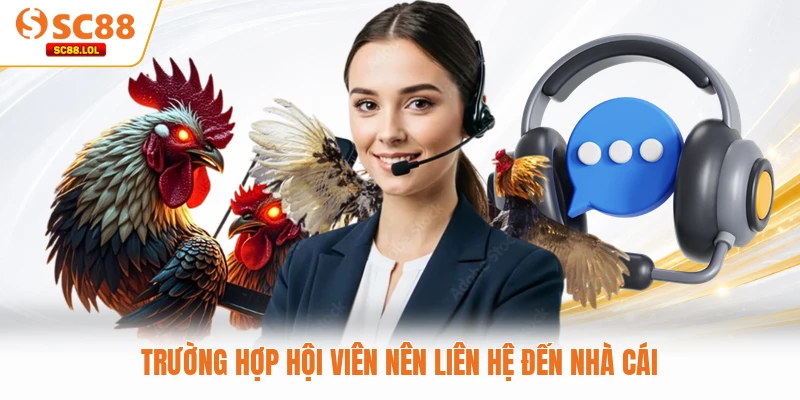 Liên Hệ Trường hợp hội viên nên liên hệ đến nhà cái
